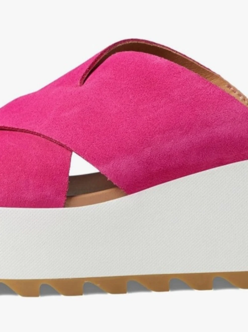 Brandnew Sorel Women's Crisscross Suede Platform Sandal - Fuchsia